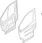 Image of Door Outer Panel image for your 2022 Ford Transit-350 3.5L EcoBoost V6 A/T AWD Base Standard Cargo Van 