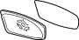 View Door Mirror Glass (Rear) Full-Sized Product Image
