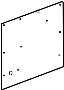 Image of Interior Quarter Panel Trim Panel (Rear) image for your Ford