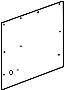 Image of Interior Quarter Panel Trim Panel (Rear, Lower) image for your Ford