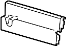 Image of Quarter Window Trim (Front, Rear) image for your 2018 Ford Transit-350 HD 3.5L EcoBoost V6 A/T XL Extended Passenger Van 