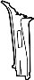 View Door Pillar Post Trim Set (Upper) Full-Sized Product Image
