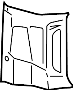 View Body D-Pillar Trim Panel (Rear, Upper) Full-Sized Product Image