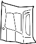 View Body D-Pillar Trim Panel (Rear, Upper) Full-Sized Product Image 1 of 4