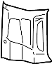 View Body D-Pillar Trim Panel (Rear, Upper) Full-Sized Product Image