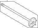 Image of Drive Axle Shaft (Rear) image for your 2023 Ford Transit-350 HD  Base Extended Crew Van 
