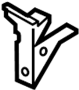 Image of Floor Pan Crossmember Bracket image for your 2023 Ford Transit-350  PTV Standard Cargo Van 