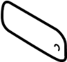 Image of Door Interior Reflector image for your 2022 Ford Transit-350  XL Standard Passenger Van 