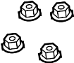 View Nut. Mount. Bracket. Strut. (Upper) Full-Sized Product Image