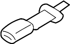 View Seat Belt Extension (Upper) Full-Sized Product Image 1 of 10