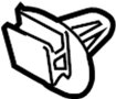 Image of Door Lock Rod Bracket image for your 2016 Ford Special Service Police Sedan   