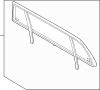 Image of Back Glass image for your 2003 Ford F-250 Super Duty 7.3L Power-Stroke V8 DIESEL M/T RWD XL Extended Cab Pickup 