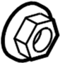 View Nut. Retainer. Hub.  Full-Sized Product Image