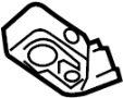 View A/C Refrigerant Line Bracket (Front, Lower) Full-Sized Product Image