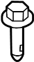 View Bolt. Mount. Strut. Support. (Upper) Full-Sized Product Image