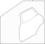 Image of Door Shell (Rear) image for your 2017 Ford Focus 2.0L Duratec FLEX A/T FWD SEL Sedan 