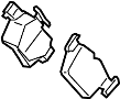 Image of Disc Brake Pad Set (Rear) image for your Lincoln