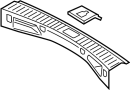 Image of Liftgate Trim Scuff Plate (Rear, Lower) image for your 2018 Ford E-350 Super Duty   