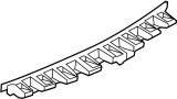 View Bumper Cover Support Rail Full-Sized Product Image 1 of 3