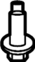 View Automatic Transmission Oil Cooler Bolt Full-Sized Product Image 1 of 3