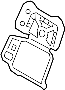 View Seat. Pad. Cushion. Frame. (Rear) Full-Sized Product Image