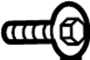 View Door Interior Trim Panel Bolt Full-Sized Product Image