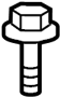Image of Bolt. Mount. Bracket. (Front, Upper). A threaded rod with a. image for your 2019 Ford Escape 2.0L EcoBoost A/T AWD SEL Sport Utility 