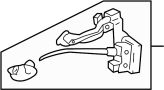 Image of Lock. Latch. Actuator. Incl.Latch. Keyless. image for your 2008 Ford F-150 4.6L Triton V8 M/T RWD THE 60TH ANNIVERSARY EDITION Crew Cab Pickup Stepside 