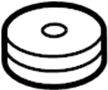 View Insulator. Engine. Support. Mount. (Upper, Lower) Full-Sized Product Image