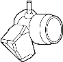 Image of Engine Air Intake Hose (Rear) image for your 2012 Ford F-250 Super Duty  XL Extended Cab Pickup 