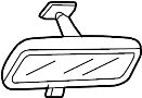 View Interior Rear View Mirror (Rear) Full-Sized Product Image 1 of 10