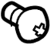 Image of Screw. Exhaust Manifold Nut. image for your 2019 Ford Taurus   