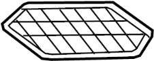 Image of Grille image for your 1993 Ford Ranger 4.0L V6 A/T RWD Sport Extended Cab Pickup Stepside 