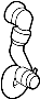Image of Radiator Coolant Hose (Upper, Lower) image for your 1995 Ford F-250   