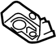 View A/C Refrigerant Line Bracket (Front, Lower) Full-Sized Product Image