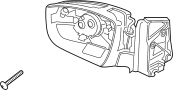 Image of Door Mirror (Rear) image for your 2008 Ford F-150 5.4L Triton V8 FLEX A/T RWD THE 60TH ANNIVERSARY EDITION Extended Cab Pickup Fleetside 