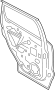 Image of Door Shell (Rear) image for your 2013 Ford Escape   
