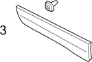 View Molding. Retainer. Clip. (Front, Rear, Lower) Full-Sized Product Image