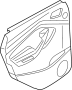 Image of Door Interior Trim Panel (Rear, Upper, Lower) image for your 2022 Ford Transit Connect   