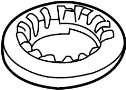 Image of Coil Spring Insulator (Rear, Upper) image for your 2009 Ford Escape   