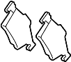 View Disc Brake Pad Set (Rear) Full-Sized Product Image 1 of 5