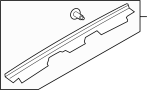 Image of Back Glass Weatherstrip (Upper) image for your 2017 Ford Escape   