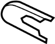 View Back Glass Wiper Arm Cap Full-Sized Product Image