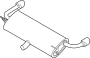 Image of Exhaust Muffler (Rear) image for your 2013 Ford C-Max   