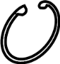 View Axle. Clip. Retainer. Ring. Joint.  Full-Sized Product Image