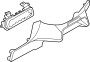 Image of Instrument Panel Trim Panel (Front, Lower) image for your 2009 Ford F-250 Super Duty  XL Standard Cab Pickup Fleetside 