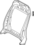 Image of Seat Back Frame image for your 2012 Ford F-150 3.7L V6 FLEX A/T 4WD XL Extended Cab Pickup Fleetside 
