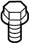 View Bolt. Reinforcement. Grille. Screw - Pan Head.  Full-Sized Product Image 1 of 2