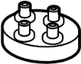 View Hood Latch Striker Plate (Left) Full-Sized Product Image