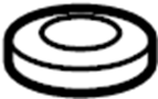 View Coil Spring Insulator (Front, Upper, Lower) Full-Sized Product Image